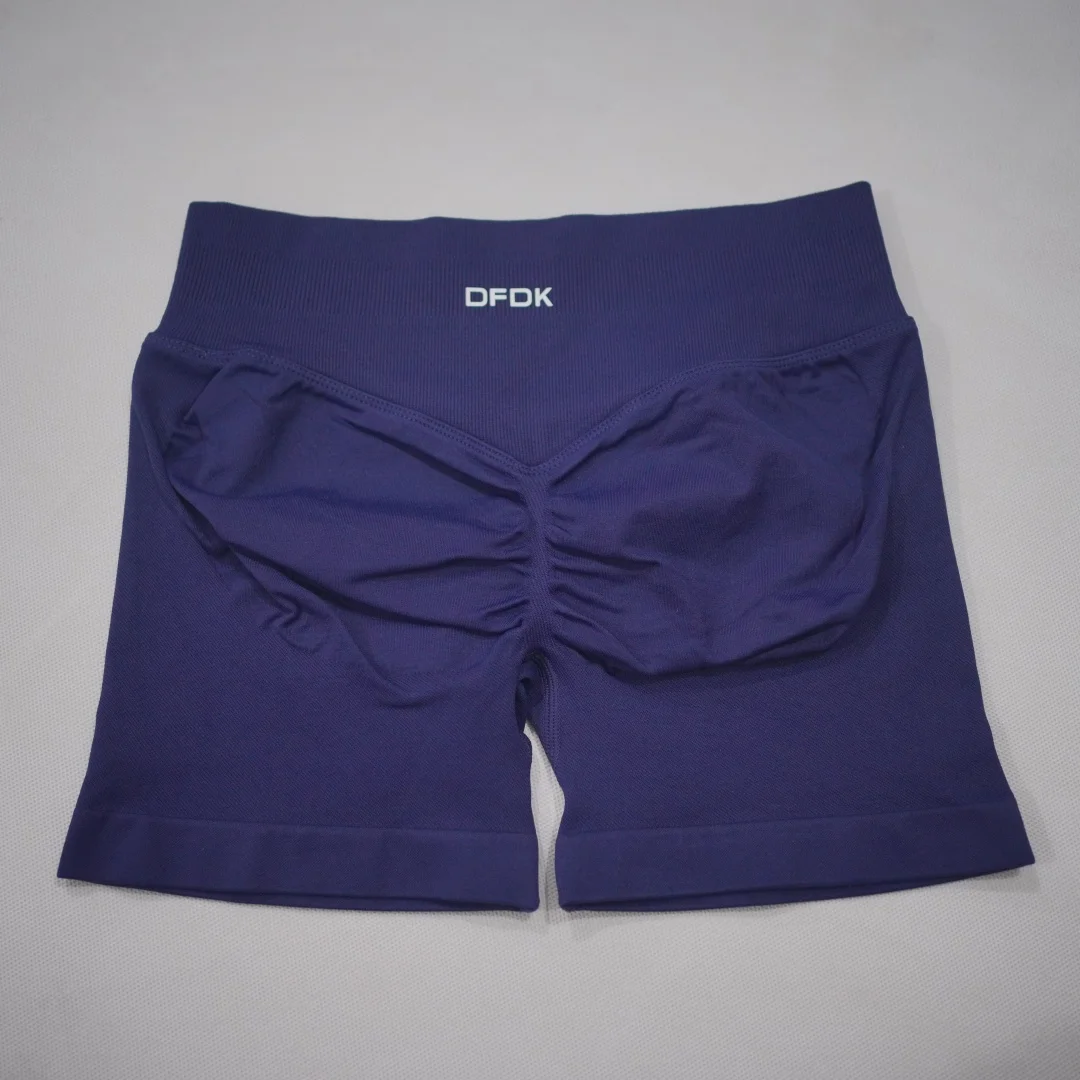 DFDK 2026 New Women Scrunch Butt Yoga Shorts High Waist Hip Lifting Push Up Squat Proof Sports Shorts Gym Workout Running Fitnes