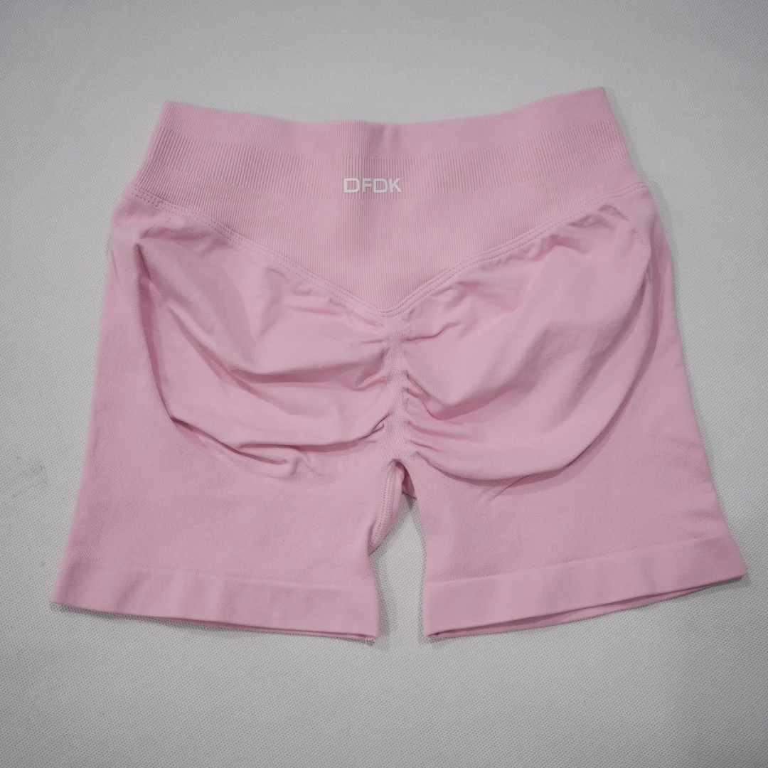 DFDK 2026 New Women Scrunch Butt Yoga Shorts High Waist Hip Lifting Push Up Squat Proof Sports Shorts Gym Workout Running Fitnes
