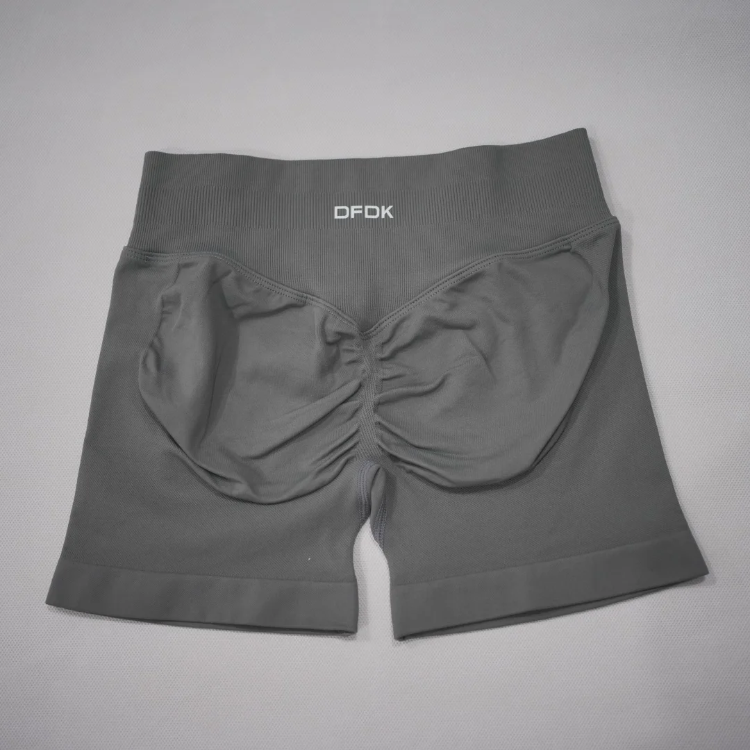 DFDK 2026 New Women Scrunch Butt Yoga Shorts High Waist Hip Lifting Push Up Squat Proof Sports Shorts Gym Workout Running Fitnes