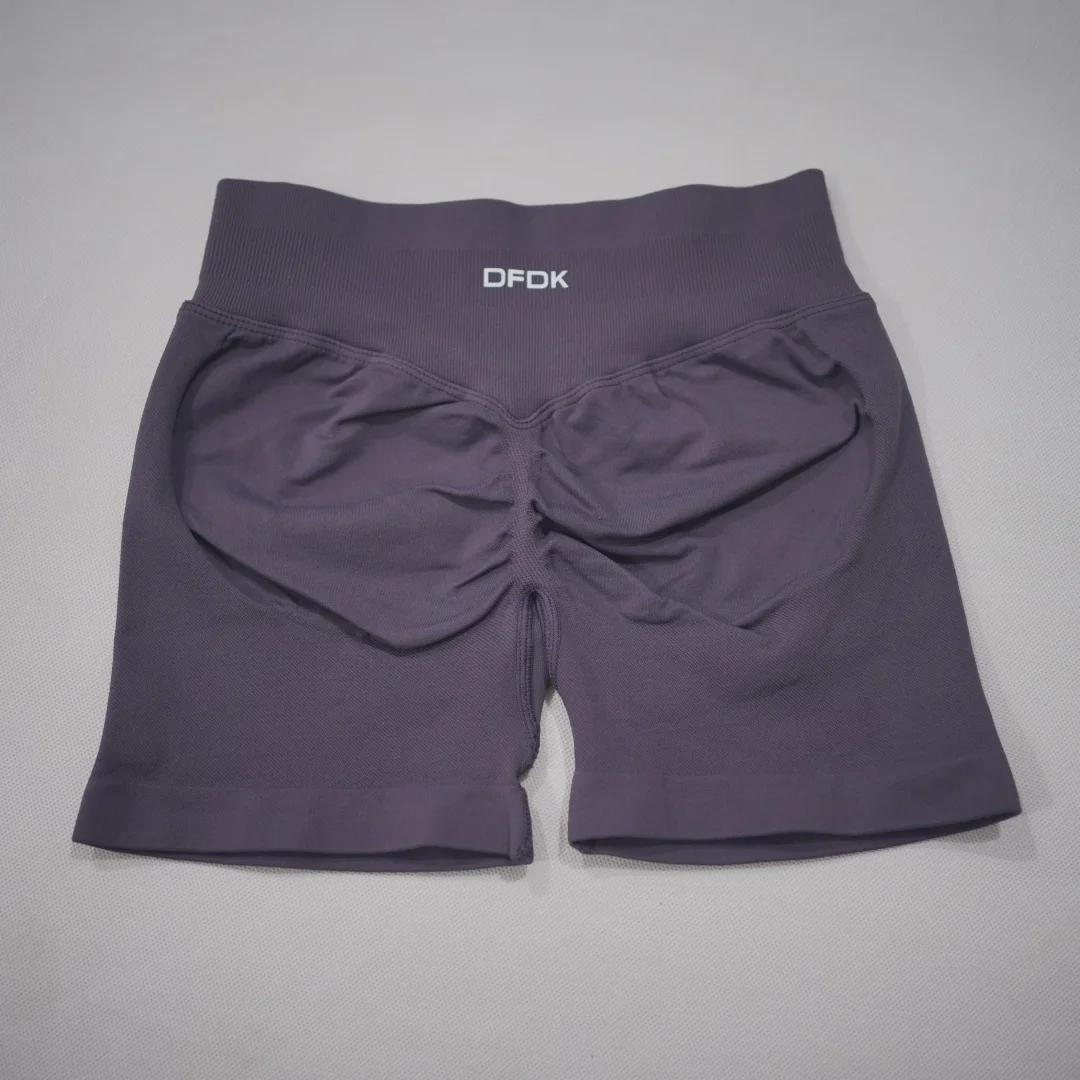 DFDK 2026 New Women Scrunch Butt Yoga Shorts High Waist Hip Lifting Push Up Squat Proof Sports Shorts Gym Workout Running Fitnes