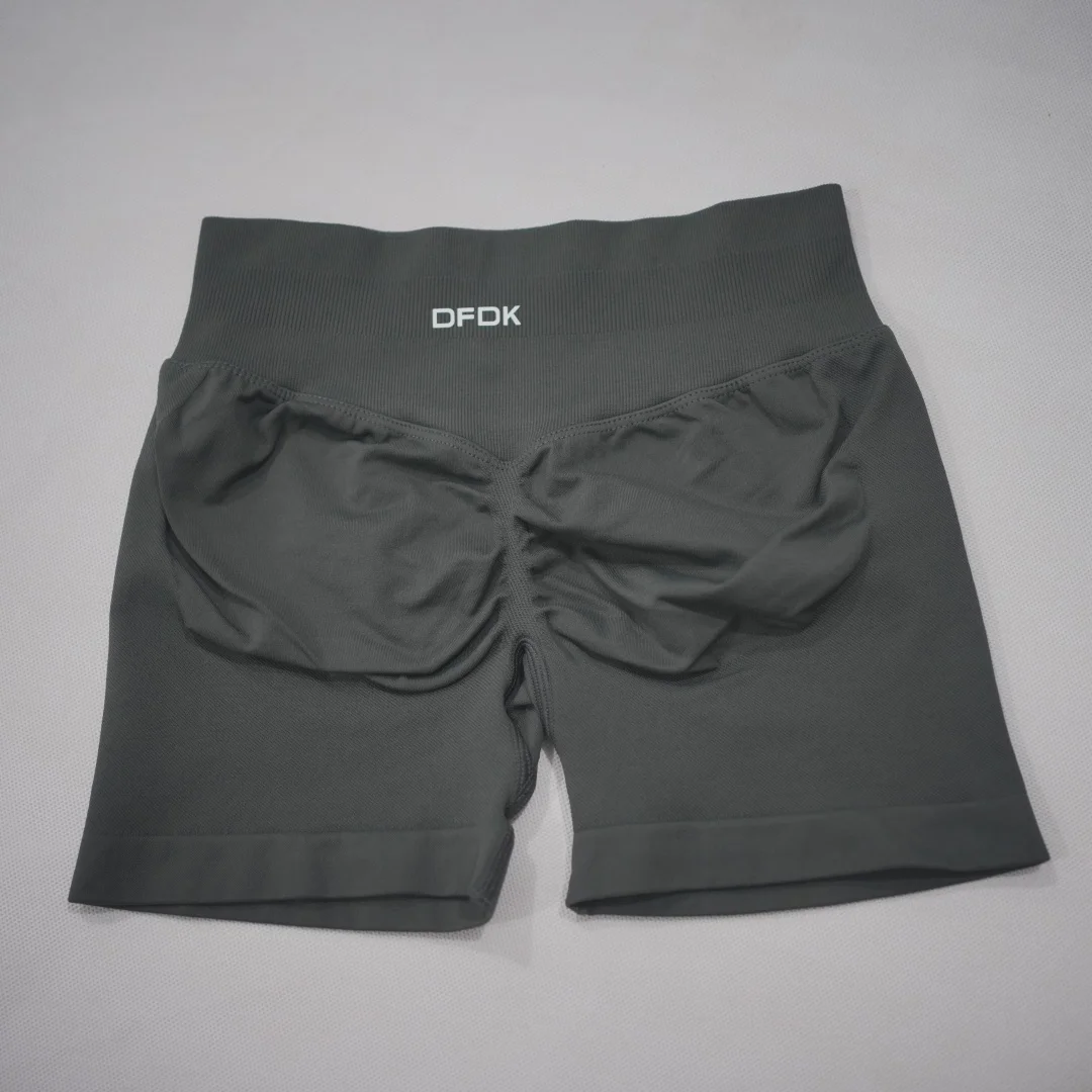 DFDK 2026 New Women Scrunch Butt Yoga Shorts High Waist Hip Lifting Push Up Squat Proof Sports Shorts Gym Workout Running Fitnes