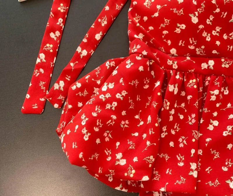 Backless Sexy Halter Beach Babydoll Crop Tops Women Polka Dots V Neck Sleeveless T Shirt Ruffles Basic Tee Not-Padded Pad Casual
