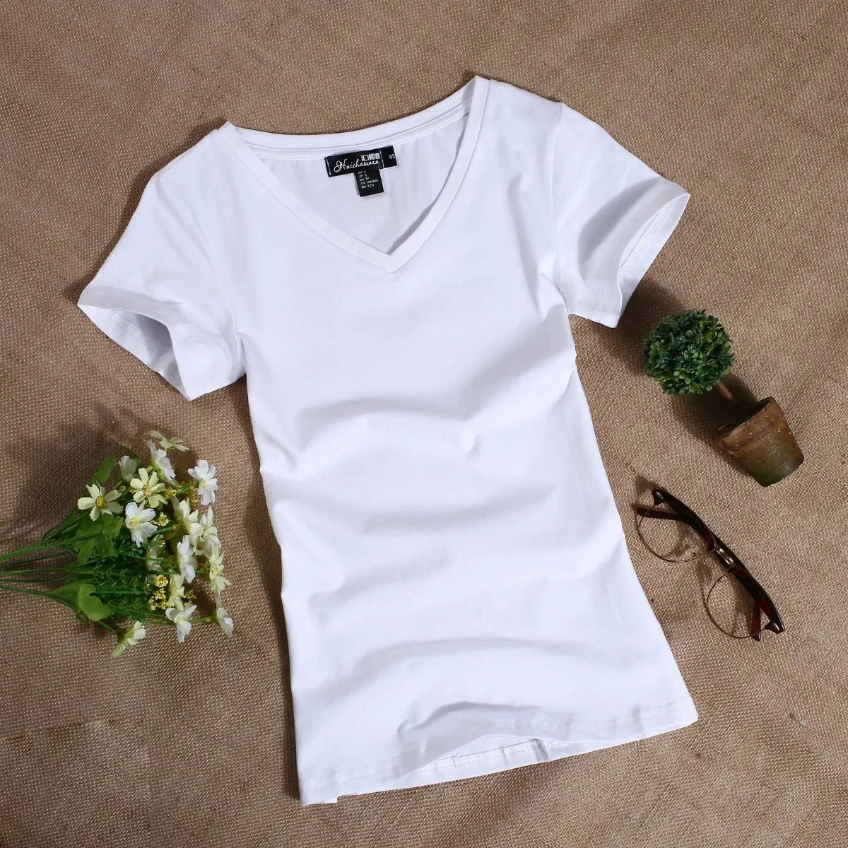 MRMT 2026 Women's T Shirt Casual Women Short Sleeved Slim Solid Color Simple Pure Tees Womens T-Shirt For Female Women T Shirts