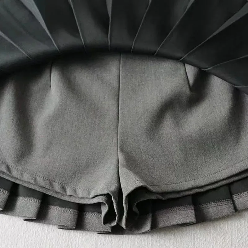 Sexy Women Pleated Skirts High Waist Summer Vintage Mini Skirts Korean Tennis Student White Designed Dance Skirt