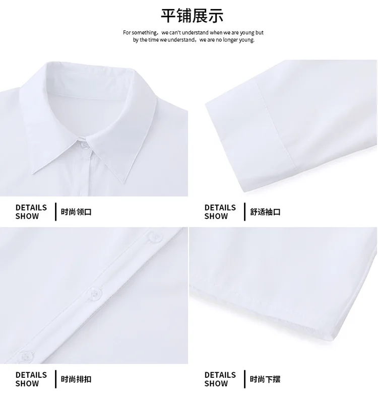 Women Elegant Solid Button Shirt Chiffon Blouse Spring Summer Casual Solid Long Sleeve Turn Down Collar Tunics OL Shirt Tops