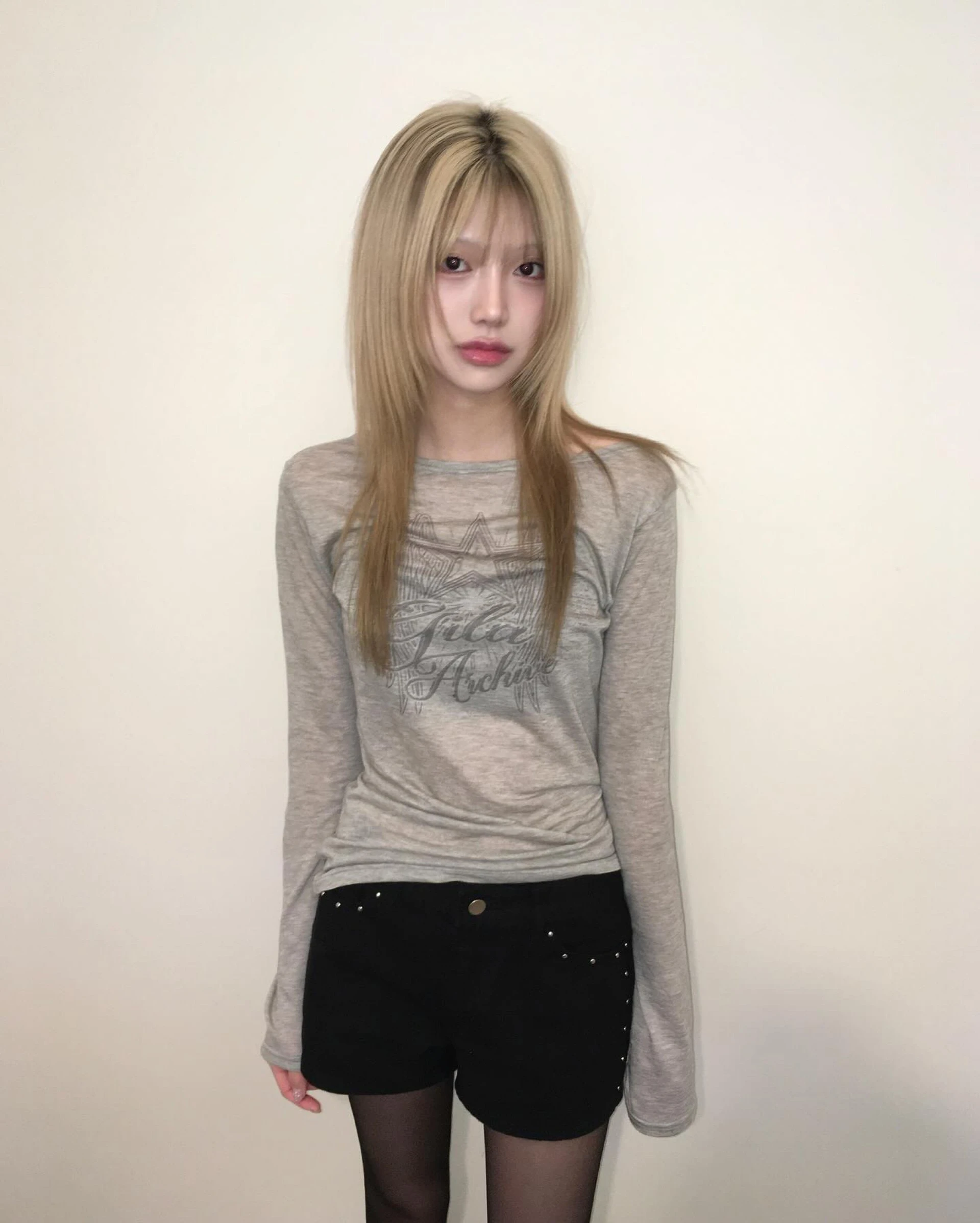 Karrram Japanese Y2k Letter Print Knitted Tops Korean 2000s Long Sleeve Knit T-shirt Vintage Harajuku Streetwear American Retro