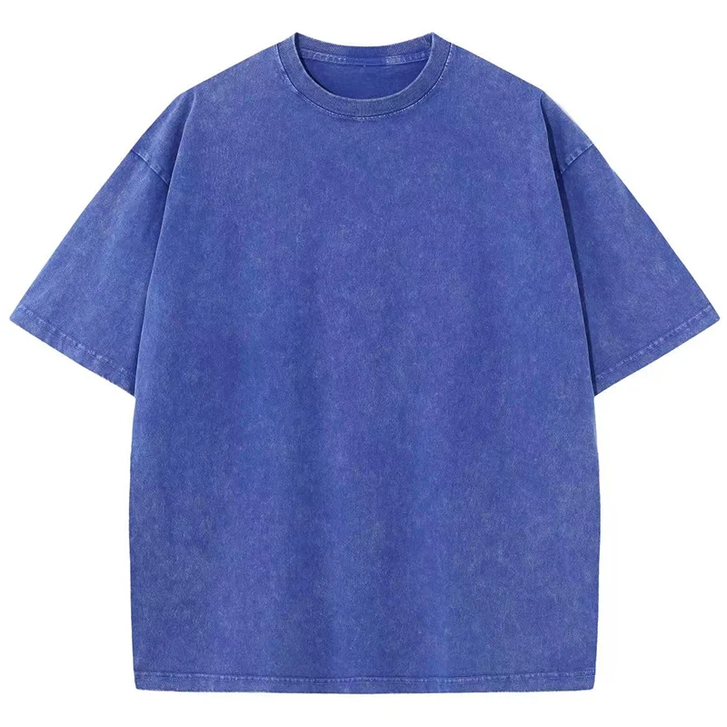 Summer Cotton Washed T-shirt for Women Men Loose O-Neck Oversized Tee Korean Y2k Female Clothes Casual Vintage Short Sleeve Tops