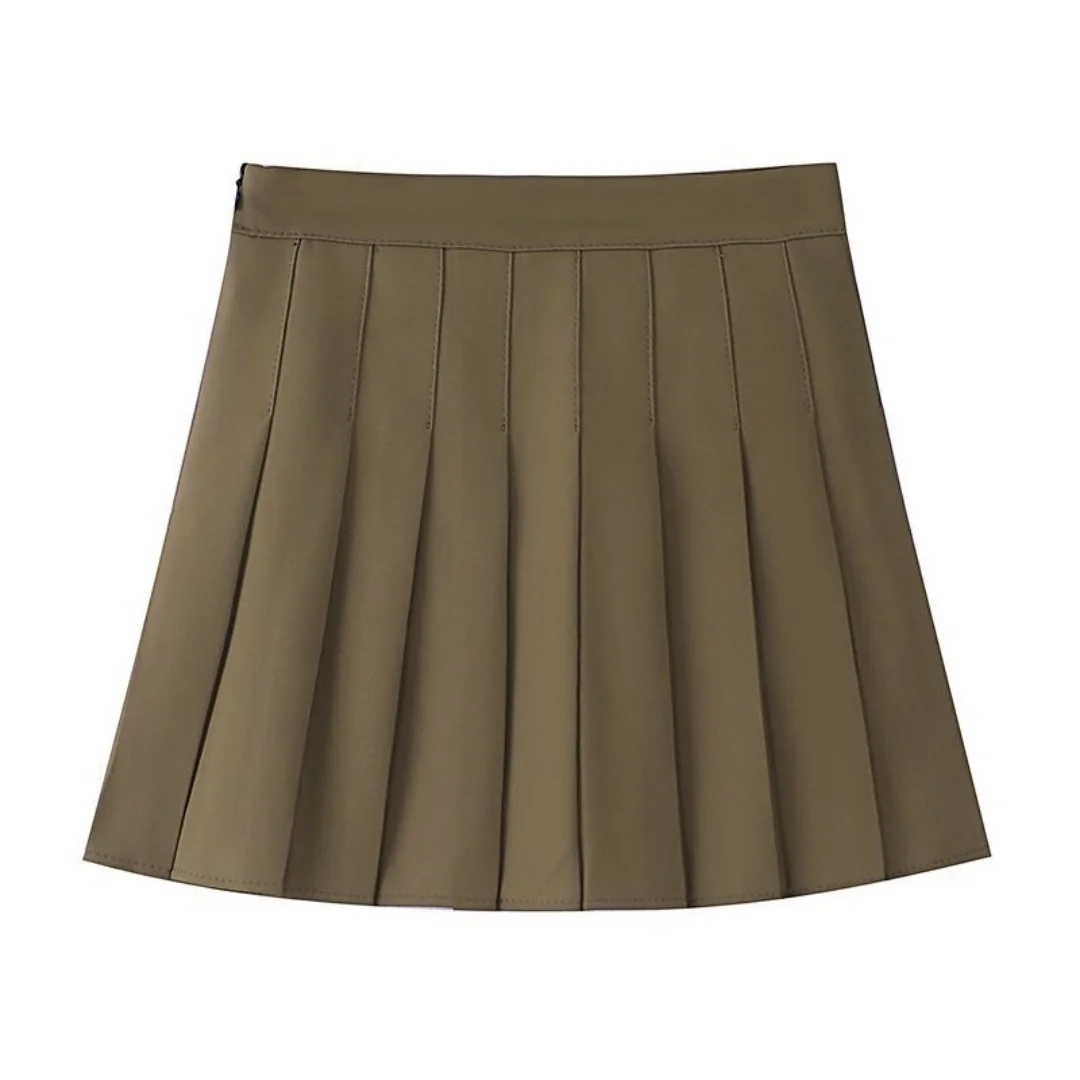 New Mini Skirts Womens 2026 Summer Japanese School Pleated Skirts High Waist Kawaii Cute Pink Plaid Skirt Uniform Harajuku Jupe