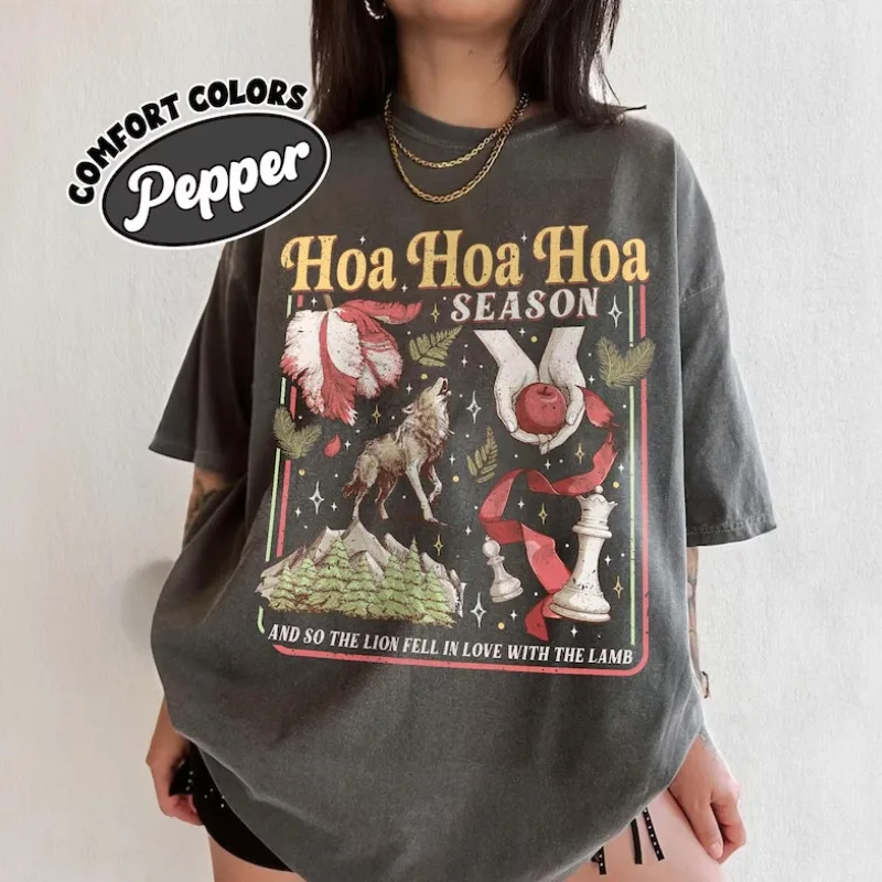 Twilight Inspired Comfort Color Shirt Hoa Hoa Hoa Season Vampires T Shirt City Of Forks Vampires Wolves Book Lover Gift Tee