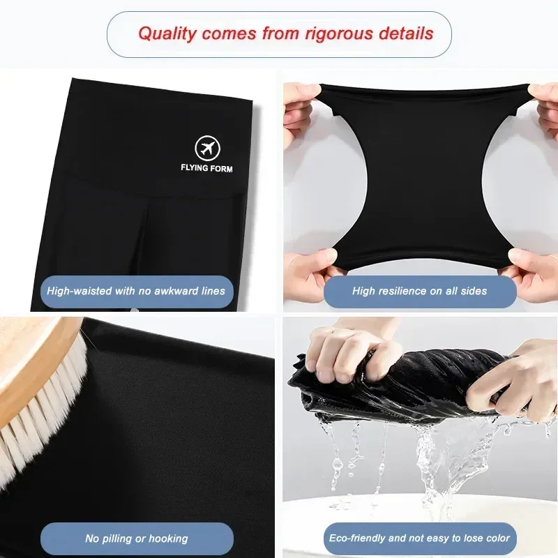 M-XL Shark Pants Women Wear Spring Autumn Winter Thin High-Waisted Belly Lift Hip Yoga Tights Small Feet Black Leggings