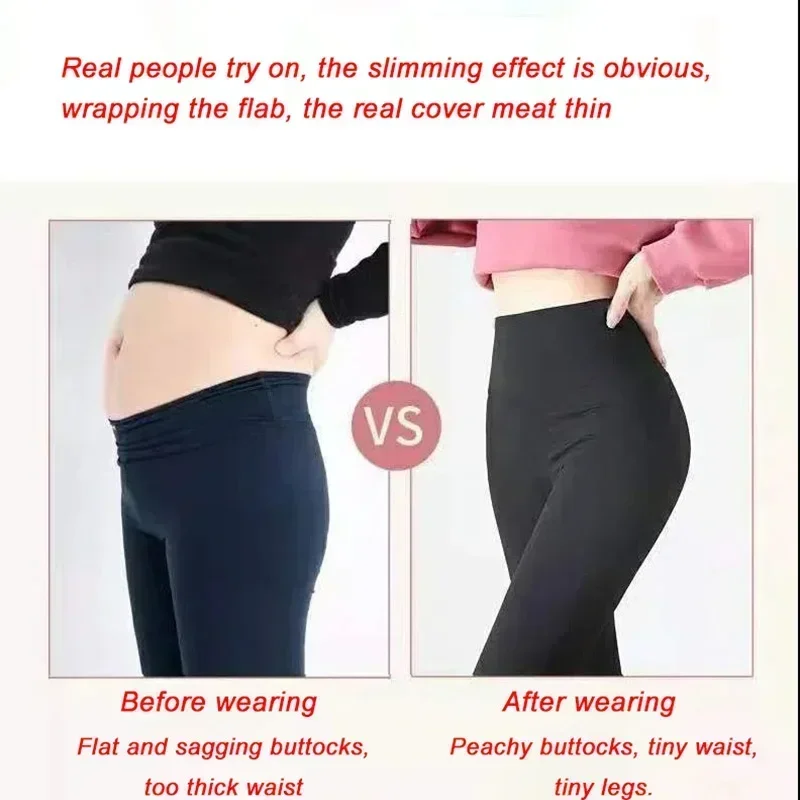 M-XL Shark Pants Women Wear Spring Autumn Winter Thin High-Waisted Belly Lift Hip Yoga Tights Small Feet Black Leggings