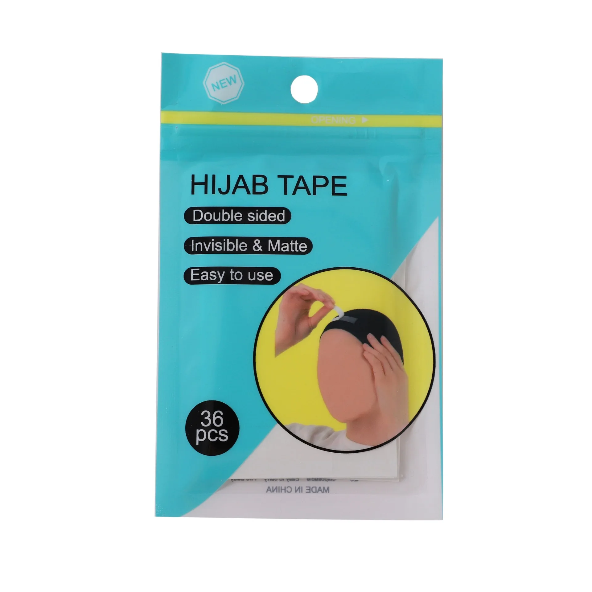 36pcs/Bag New Invisible Thin Tape Scarf Fixed Durable Double Sided Tape Muslim Women Non-slip Waterproof Portable Tape Hijabs
