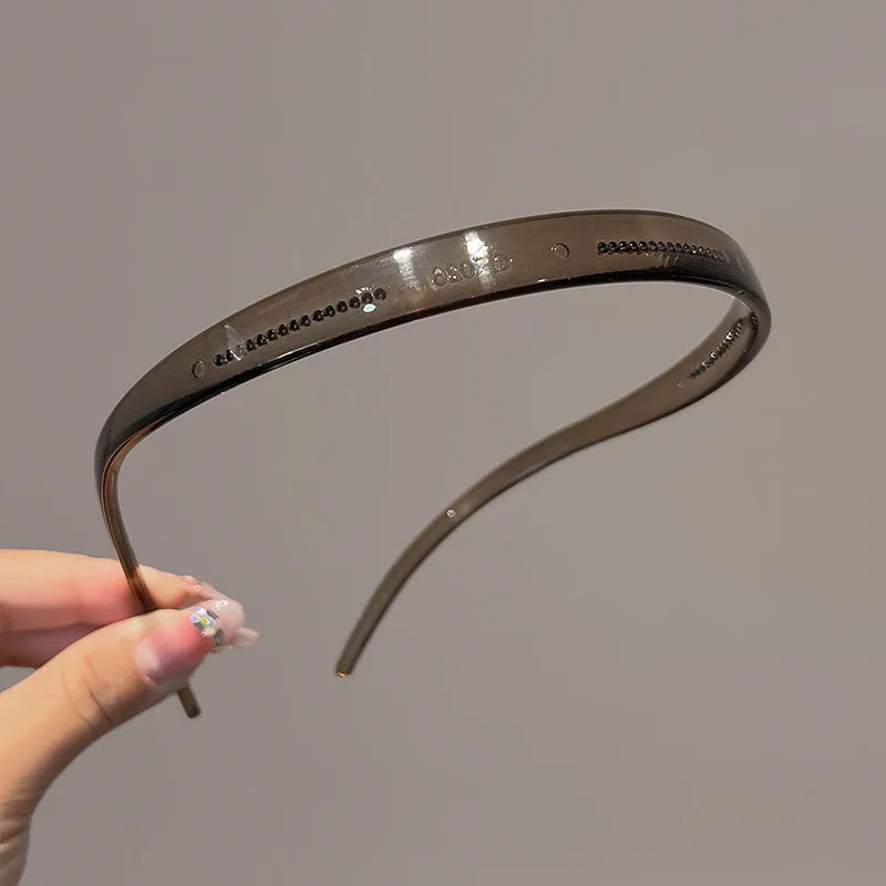 Trendy Sunglasses Frame Shape Acrylic Hairbands For Women Toothed Headband Anti-slip Hair Hoop Fashion Hairwear Accessories