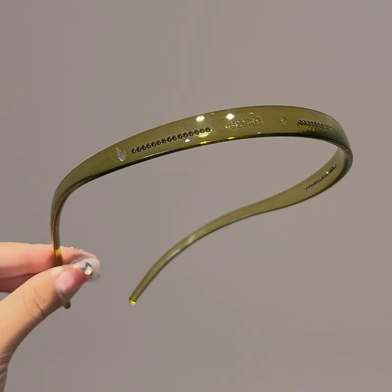 Trendy Sunglasses Frame Shape Acrylic Hairbands For Women Toothed Headband Anti-slip Hair Hoop Fashion Hairwear Accessories