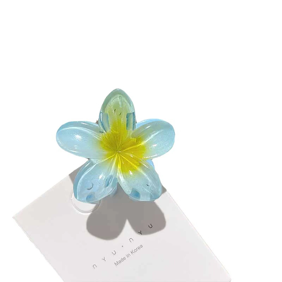Hawaiian Gradient Hair Clips Flower Hair Claws Women Small Size Fashion Headwear Hairpin Crab Barrette Hair Accessories