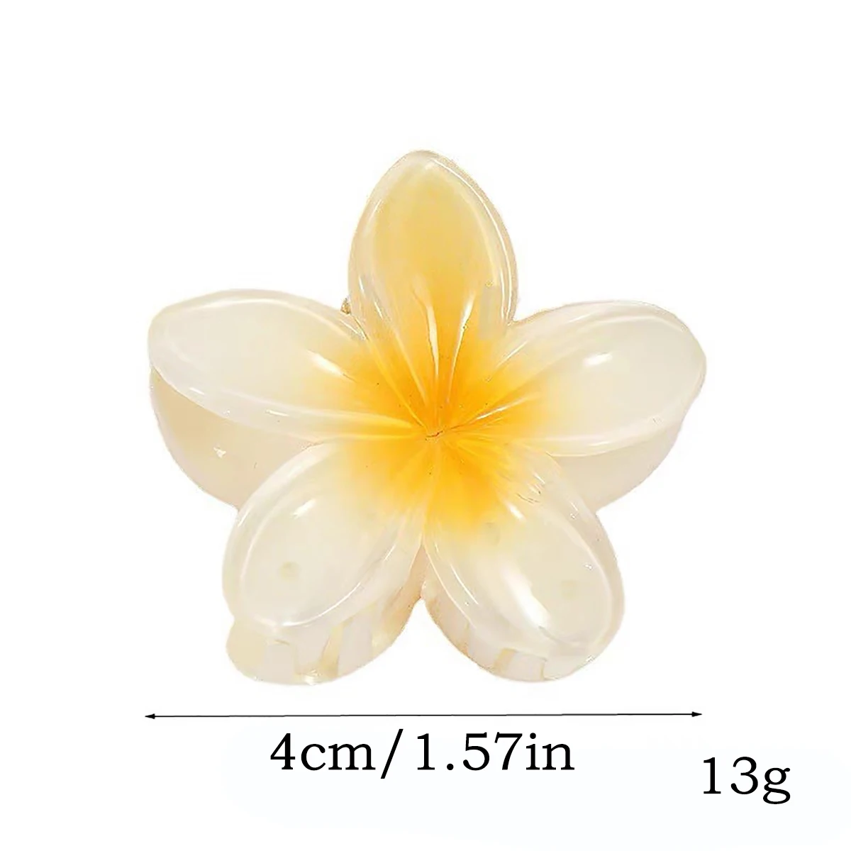 Hawaiian Gradient Hair Clips Flower Hair Claws Women Small Size Fashion Headwear Hairpin Crab Barrette Hair Accessories