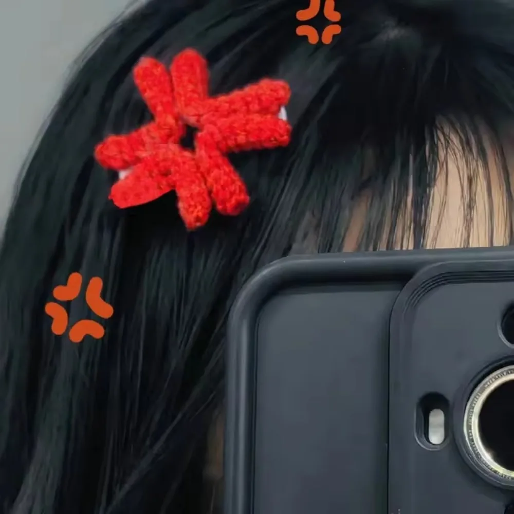 2025 Expression Handmade Hair Clips For Women Girls Creative Angry Headwear Funny Side Clip Versatile Hair Accessories Gifts