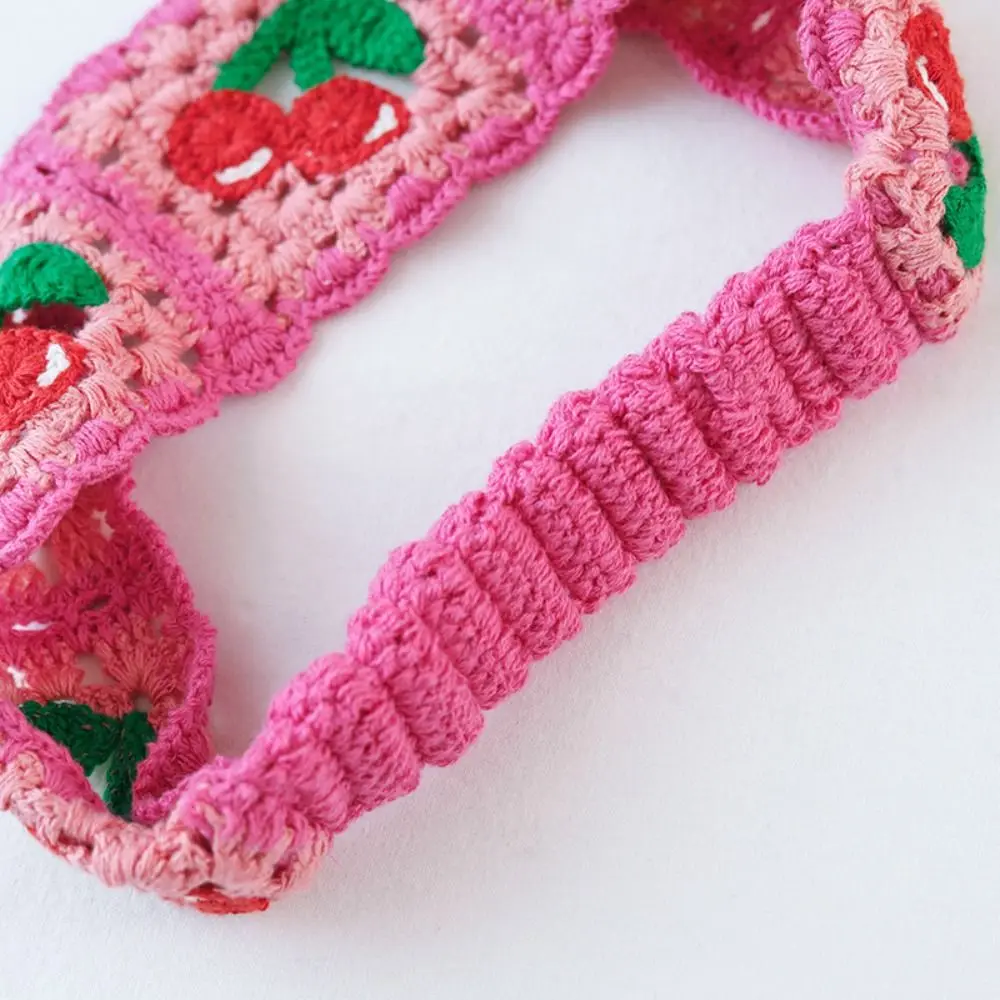 Flower Knitted Headband Colorful Pastoral Ethnic Style Hair Band Beach Headwear Girl Hair Accessories Women Hair Scarf Girls