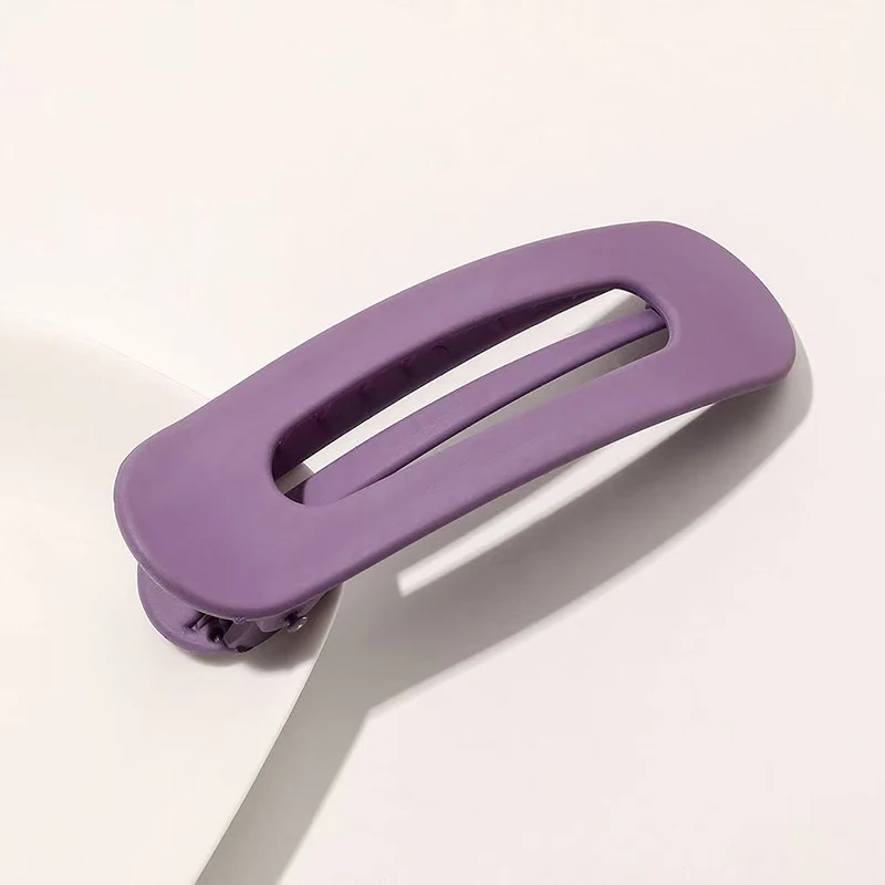 Korean Frosted Large Hair Clips For Women Girl Hair Accesories Fashion Color Solid Acrylic Hairpins Toothed Non-slip BB Barrette