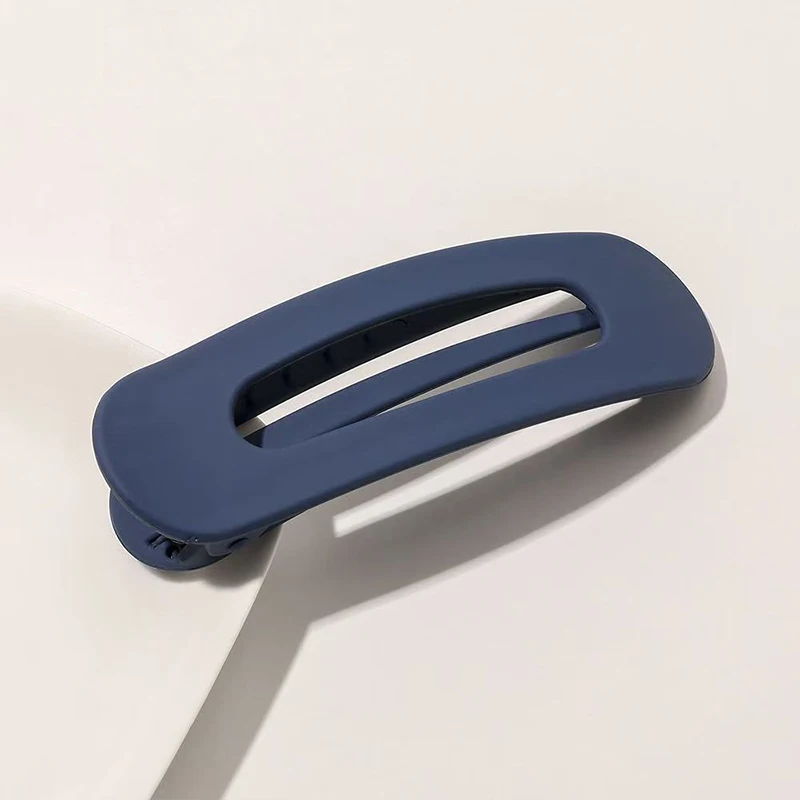 Korean Frosted Large Hair Clips For Women Girl Hair Accesories Fashion Color Solid Acrylic Hairpins Toothed Non-slip BB Barrette
