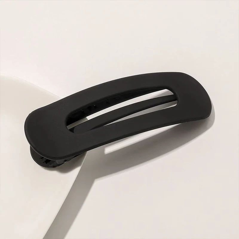 Korean Frosted Large Hair Clips For Women Girl Hair Accesories Fashion Color Solid Acrylic Hairpins Toothed Non-slip BB Barrette