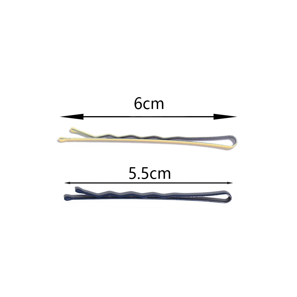 20pcs/lot Colorful Hairpins Metal U-Shaped Hair Clips 6cm Wave Bobby Pins Hairgrip For DIY Women Hair Styling Accessories