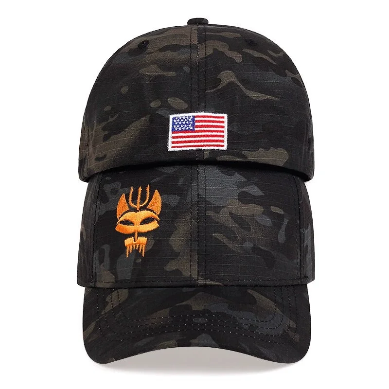 Fashion Men hip hop hat back sealed cotton baseball cap personality embroidery camouflage caps Men Women snapback hats gorras