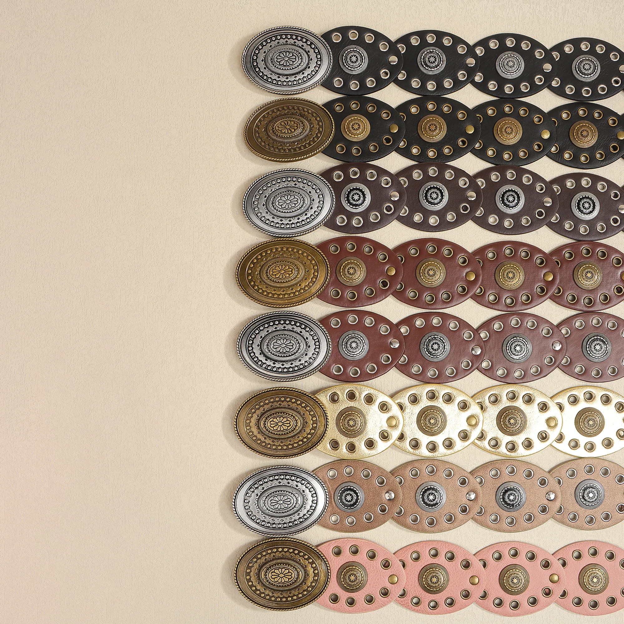The new Bohemian casual small disc fashion high sense belt for women embellished with skirt pants belt