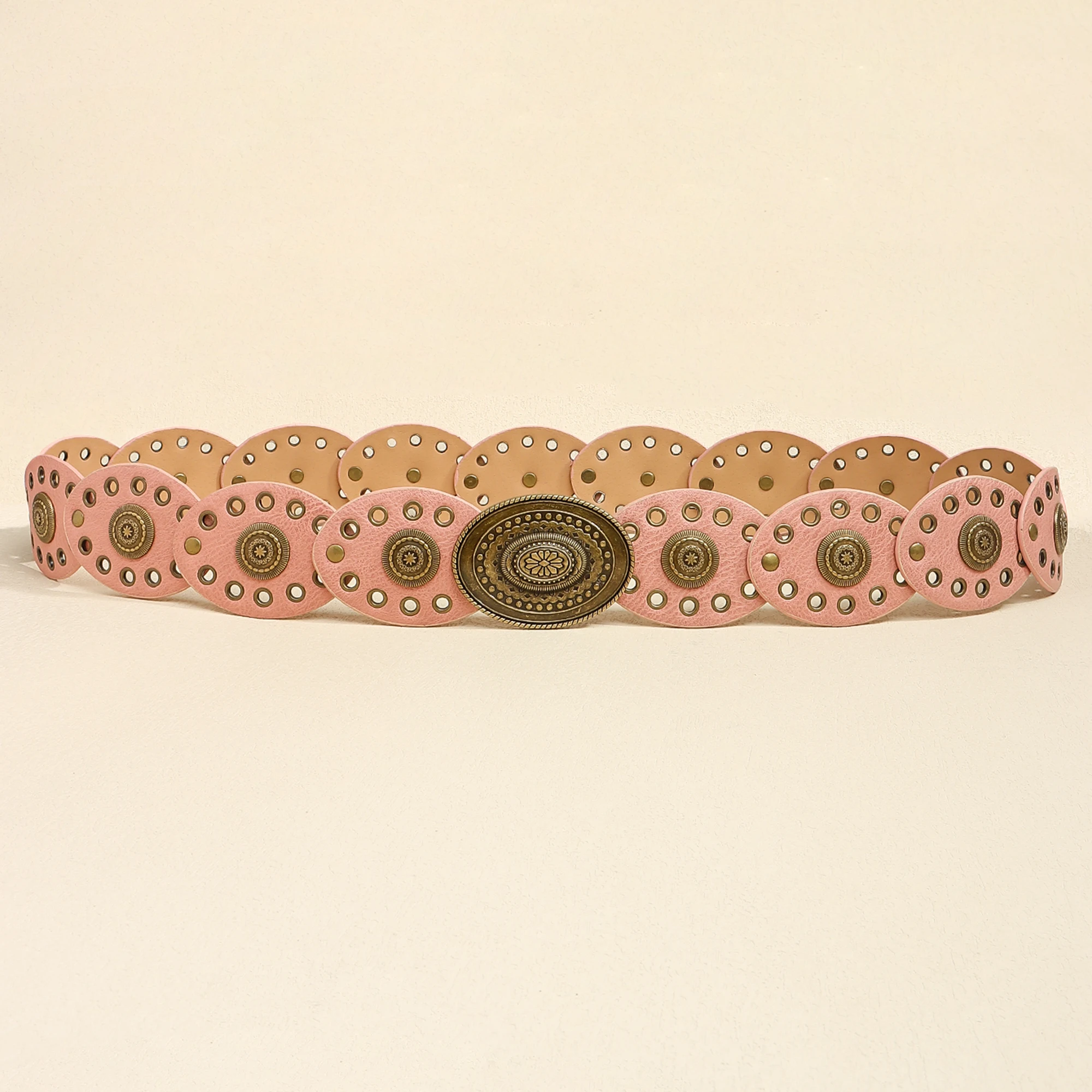 The new Bohemian casual small disc fashion high sense belt for women embellished with skirt pants belt