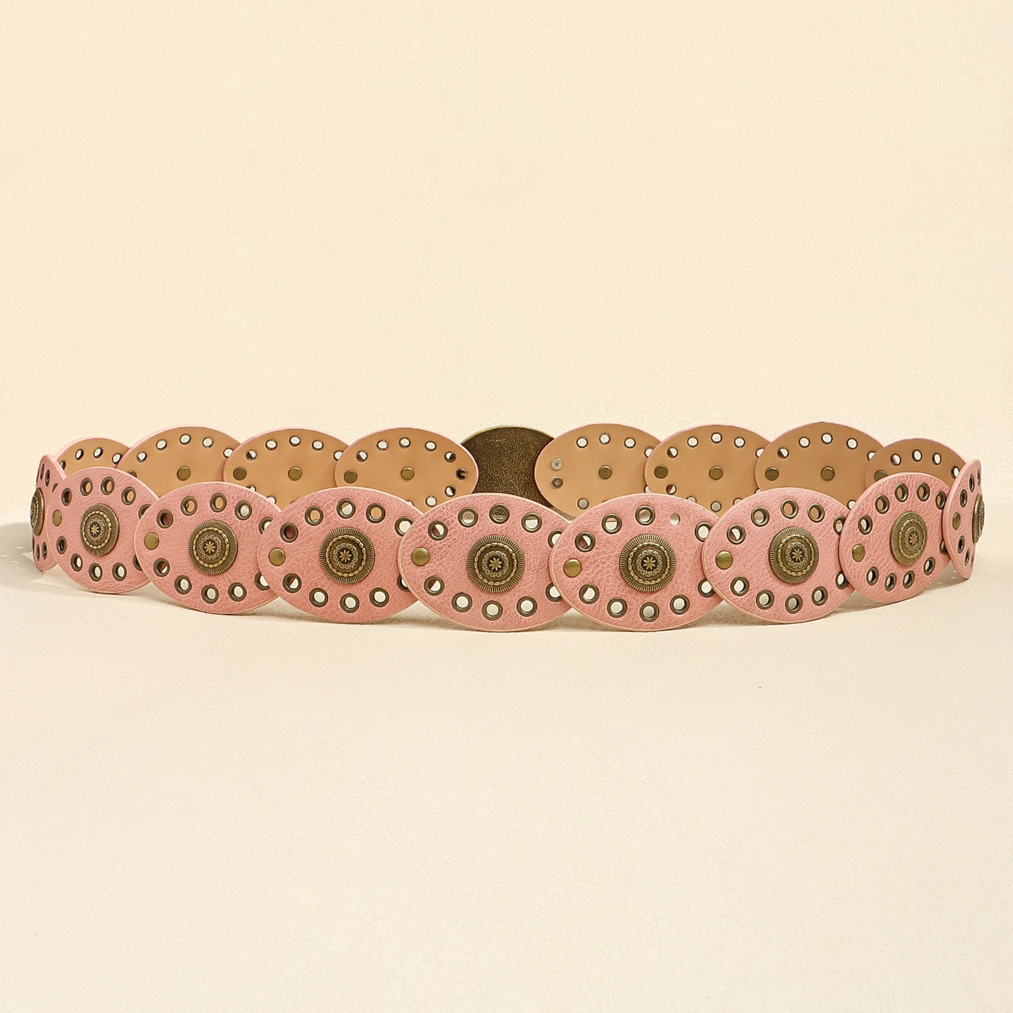 The new Bohemian casual small disc fashion high sense belt for women embellished with skirt pants belt