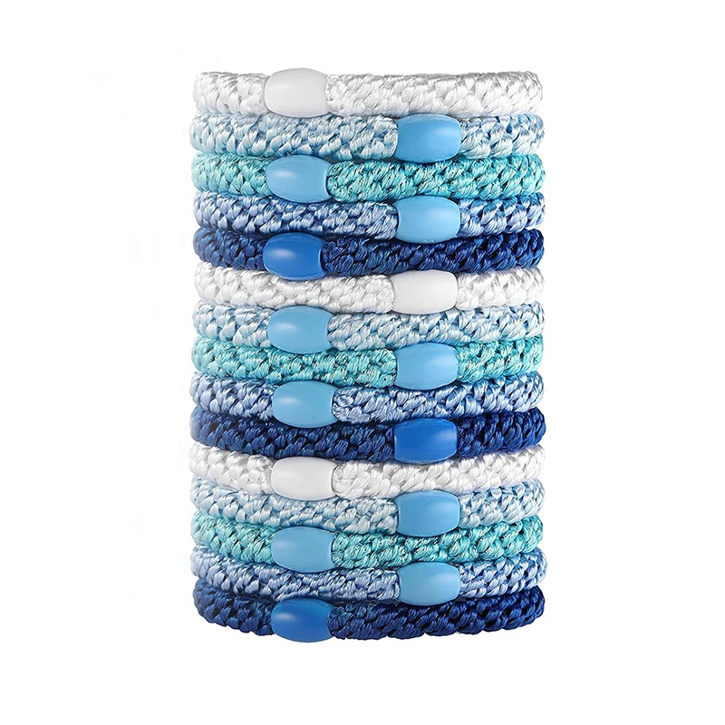 5pc Europe and America Good High Elasticity Hair Ties Rope Scrunchies for Women Men Girls Ponytail Holder Hair Accessories