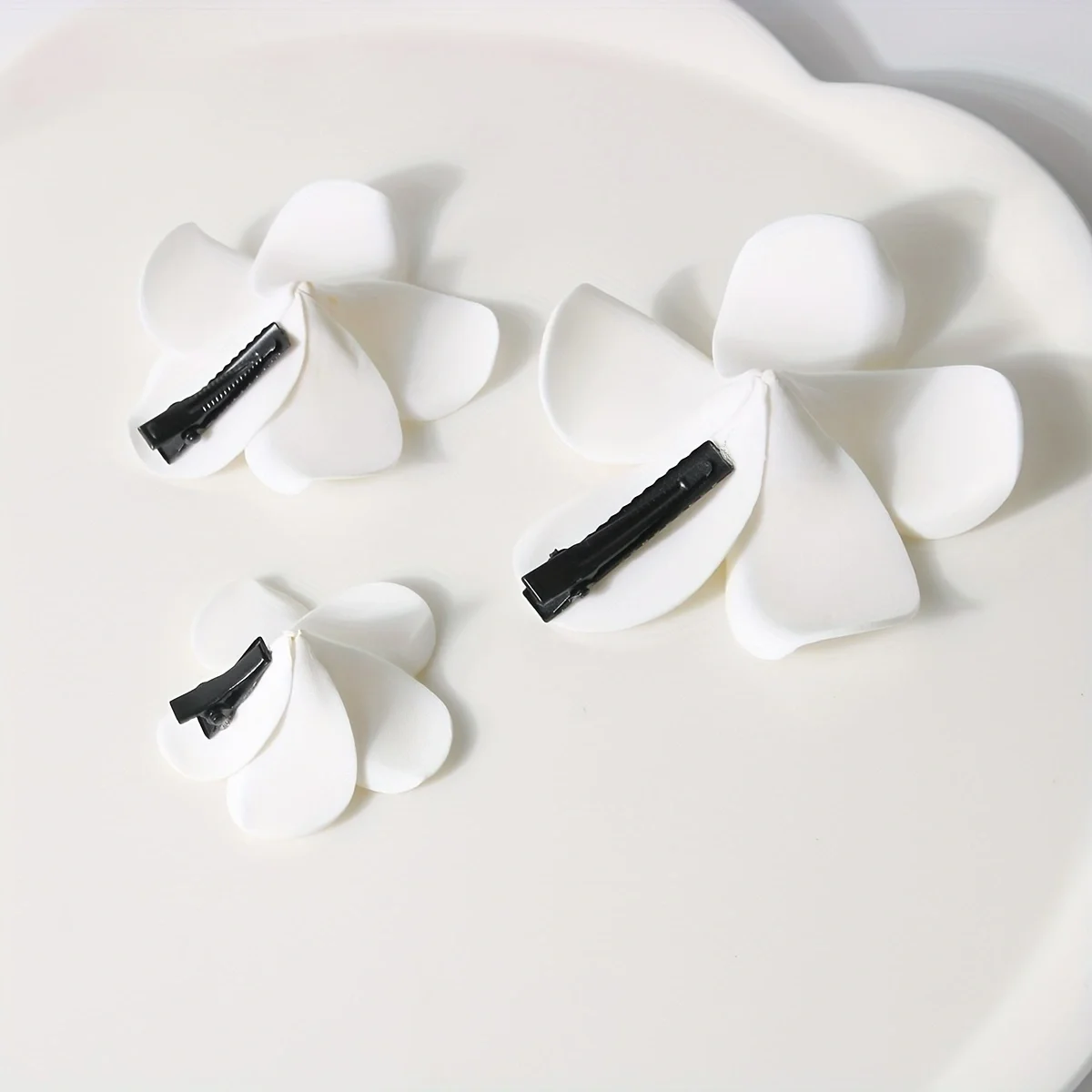 3pcs/10pcs Set Plumeria Hair Clip for Women Fashion Flower Duckbill Clip Cute Girls Side Clip Hair Accessories