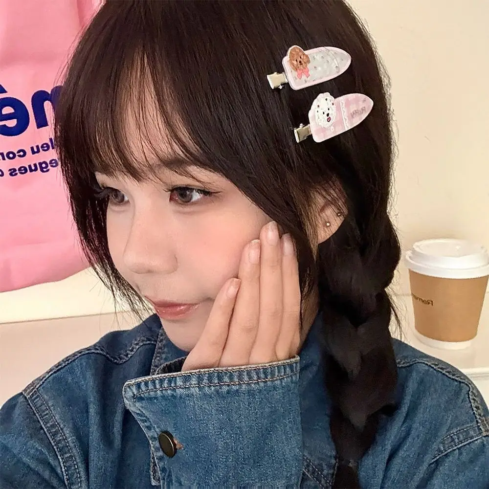 Cute Cartoon Puppy Hair Clips Adorable Sweet Pet Dog Hair Clip Set Trendy Duckbill Clips Hair Accessories for Women Girls