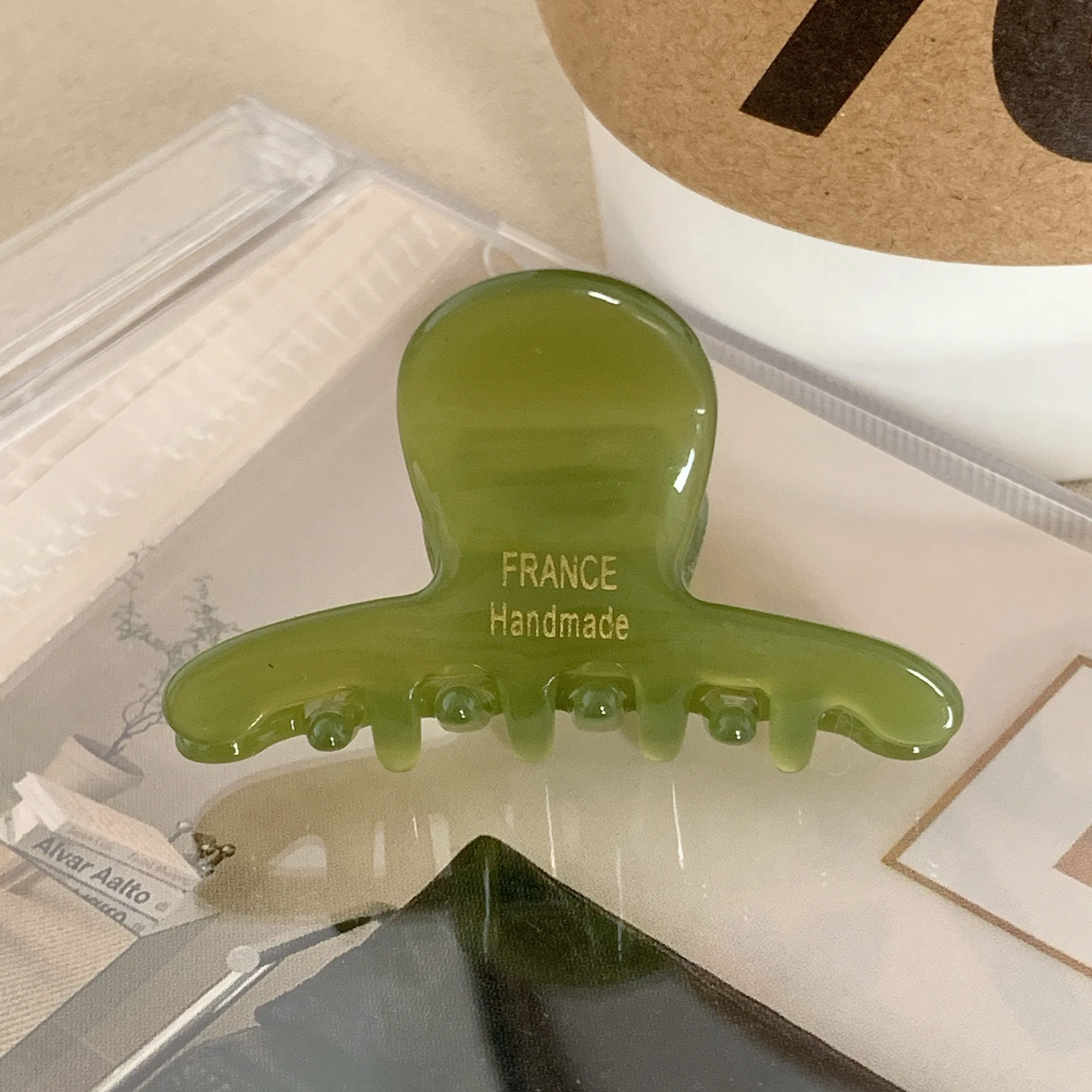 1PC Acetic Acetate Small Grab Clip Half Tie Hair Shark Clip Children's Back of the Head Plate Hair Clip Hair Volume Less Hair Ca