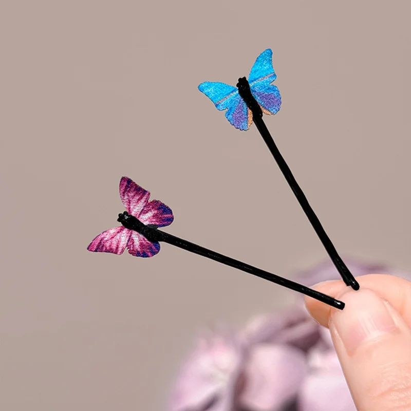 4-12PCS Butterfly Hair Clips Blue Butterfly Hair Clips Bridal Wedding Decoration Hair Clips Bridal Hair Accessories for Women an