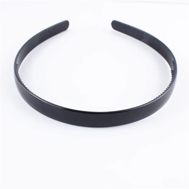 2025 Simple Women Headbands Fashion Head Band for Girls Solid Black Color Casual Hair Accessories Plastic Headbans Wholesale