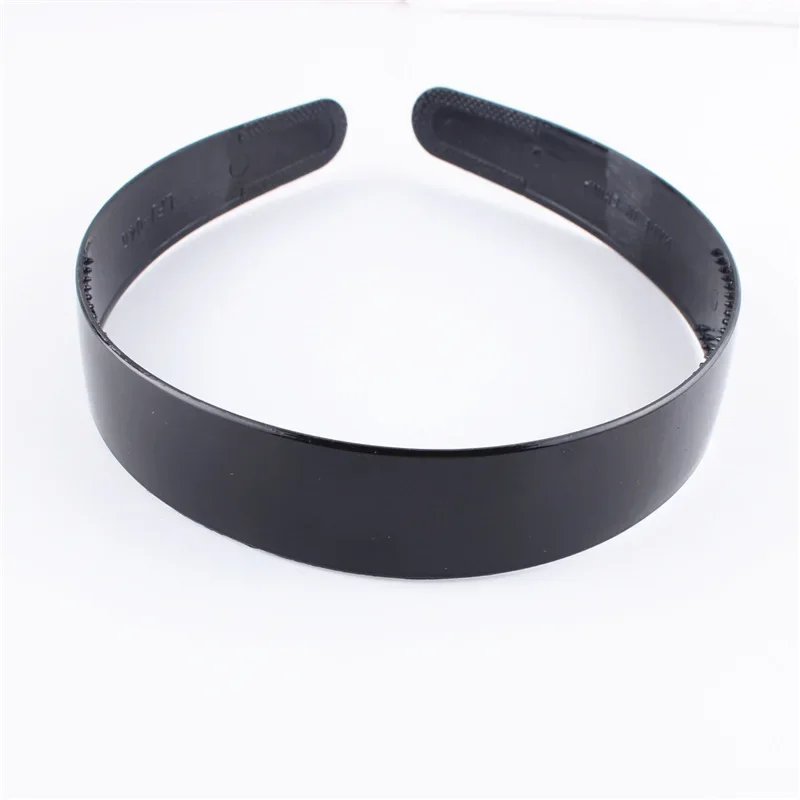 2025 Simple Women Headbands Fashion Head Band for Girls Solid Black Color Casual Hair Accessories Plastic Headbans Wholesale