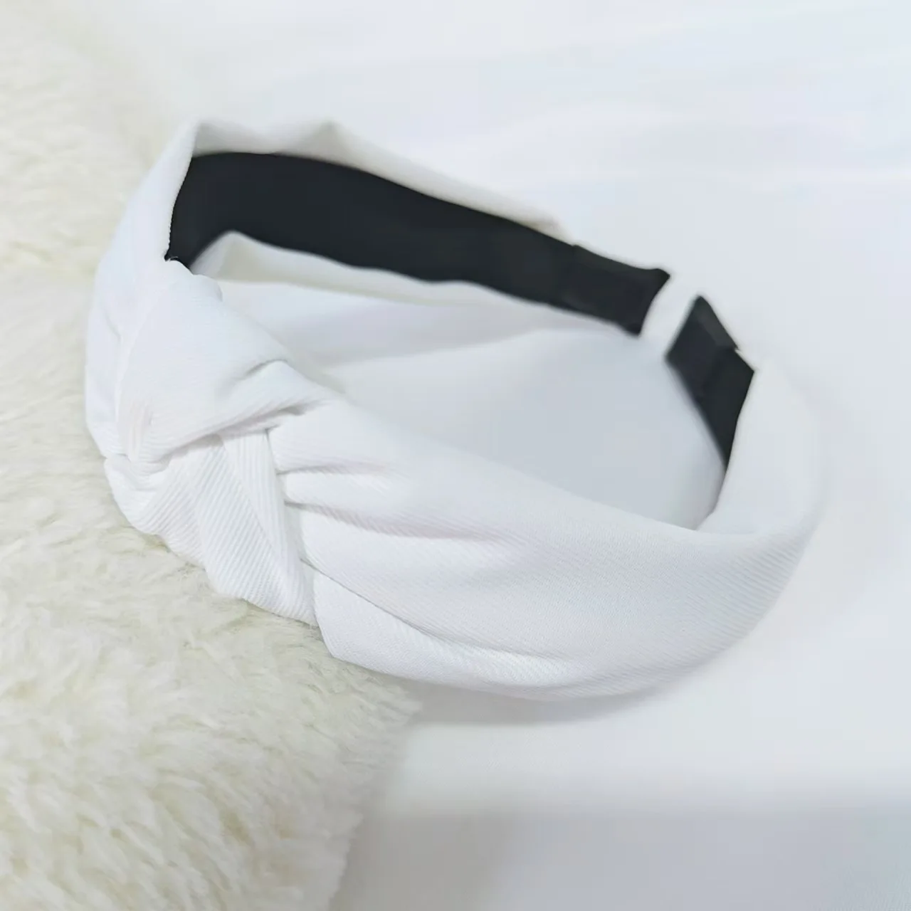 1PC Retro Hair Bands Women's New Cross Border Wide Edge Headband Out Leopard Black Department Knot Crimp Hair Bands