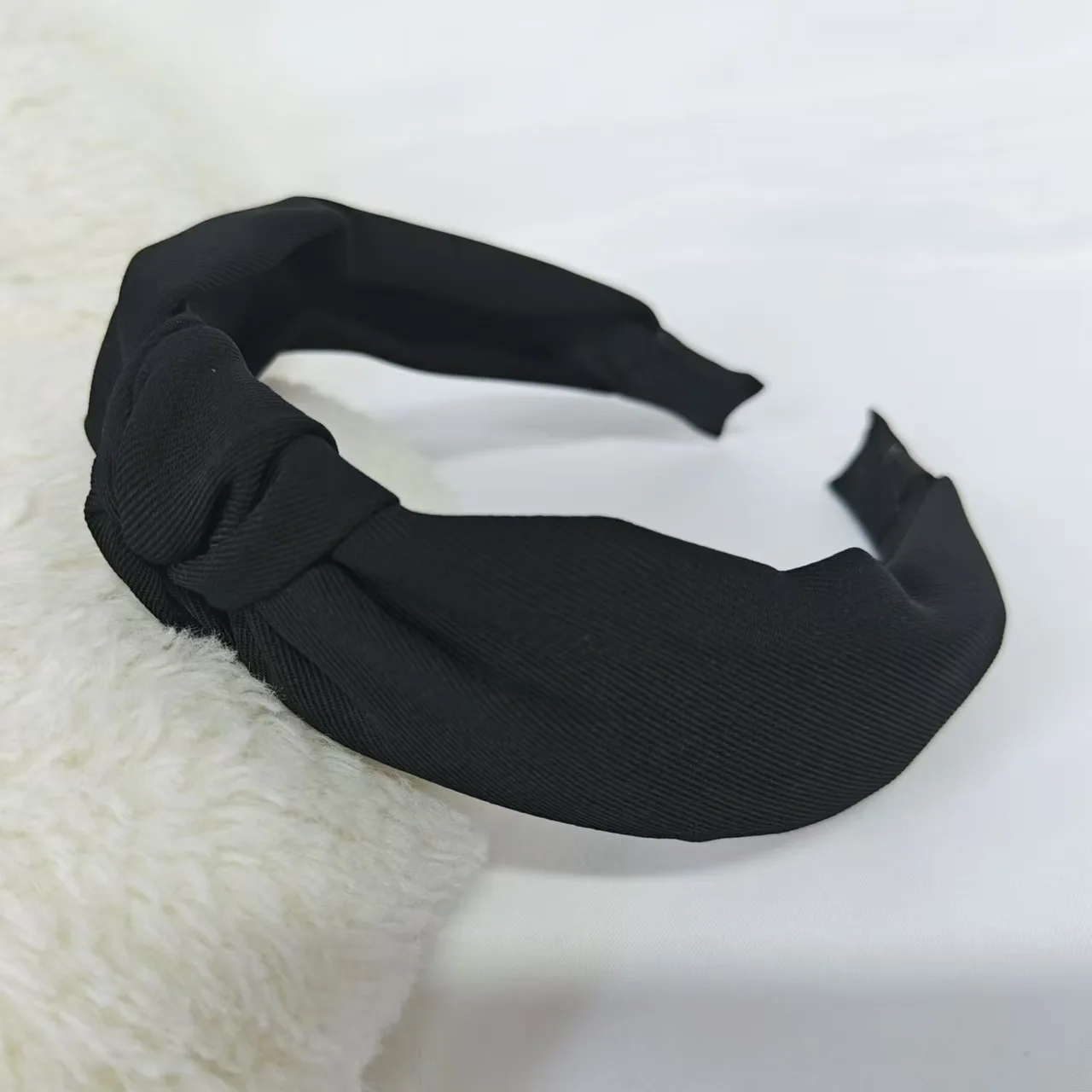 1PC Retro Hair Bands Women's New Cross Border Wide Edge Headband Out Leopard Black Department Knot Crimp Hair Bands