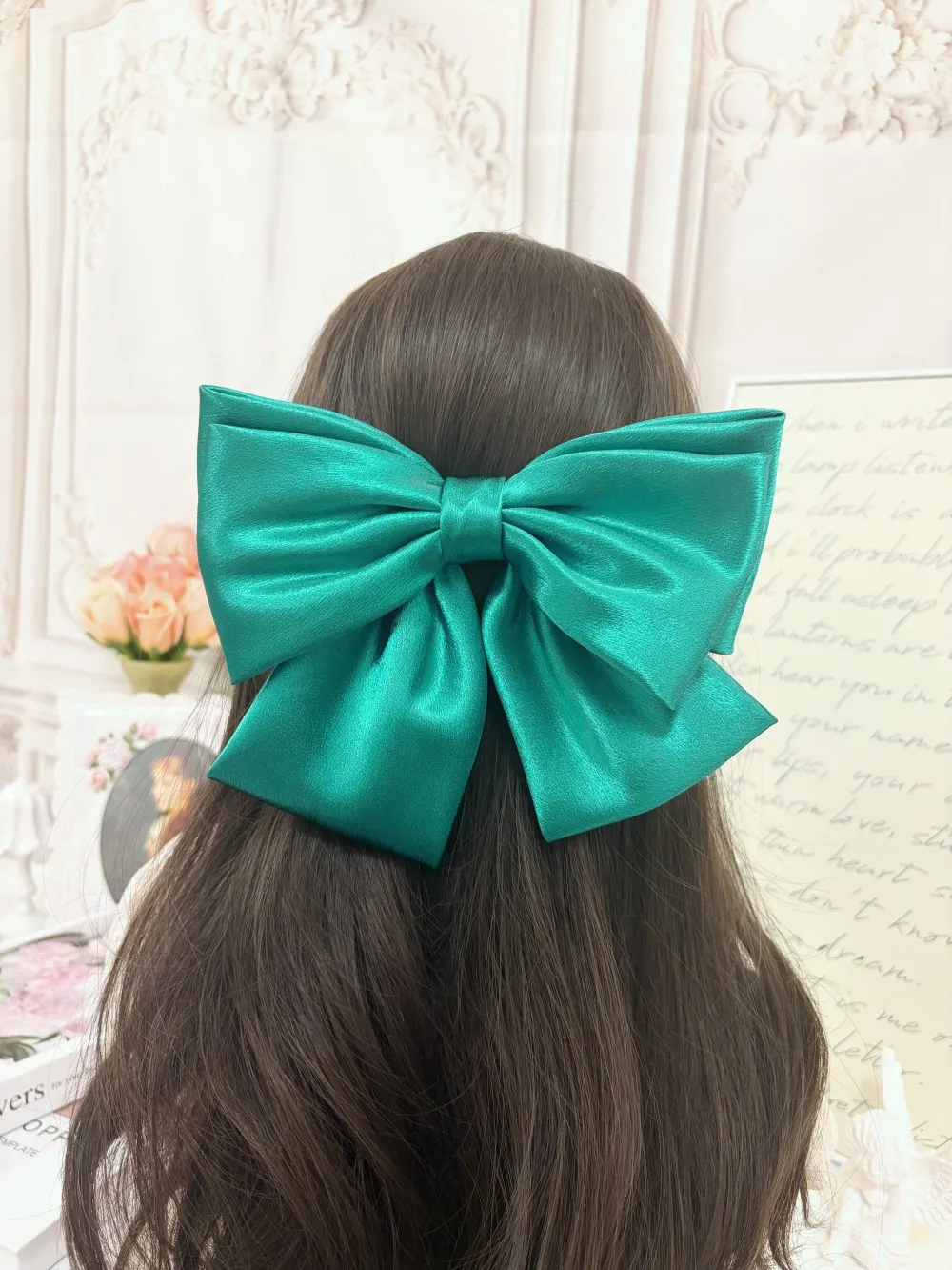 2026 Fashionable Stereo Hair Bow Hair Clip for Female Girls Three Layers of Satin Oversized Barrette Bow Hair Accessories