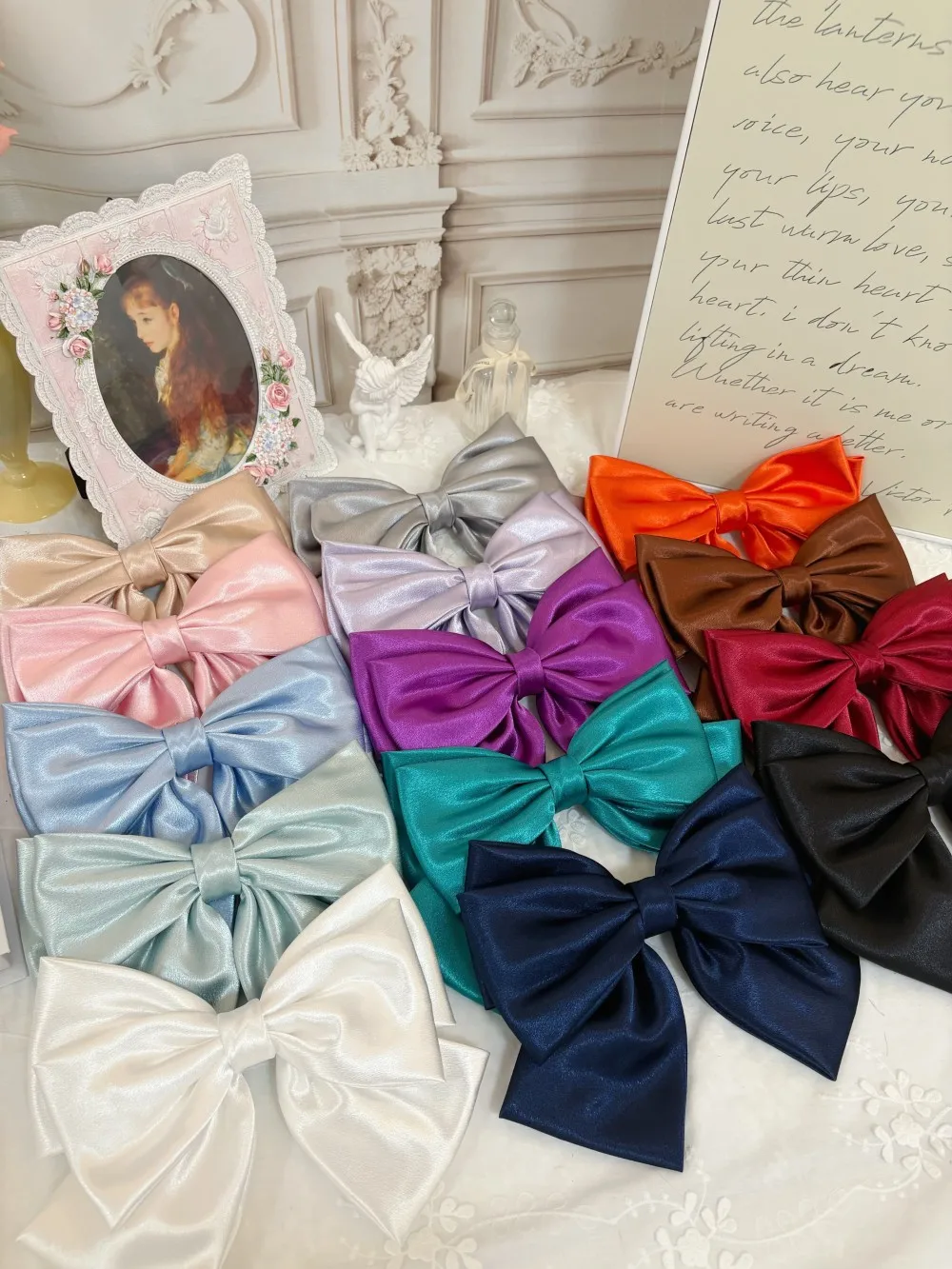 2026 Fashionable Stereo Hair Bow Hair Clip for Female Girls Three Layers of Satin Oversized Barrette Bow Hair Accessories