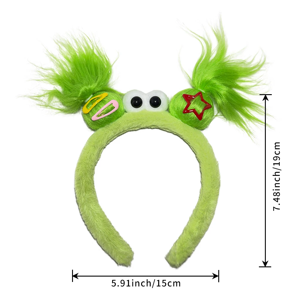 Plush Ugly Doll Hairband Women Creative Funny Headband Cute Wash Face Hoop Winter Hair Accessories