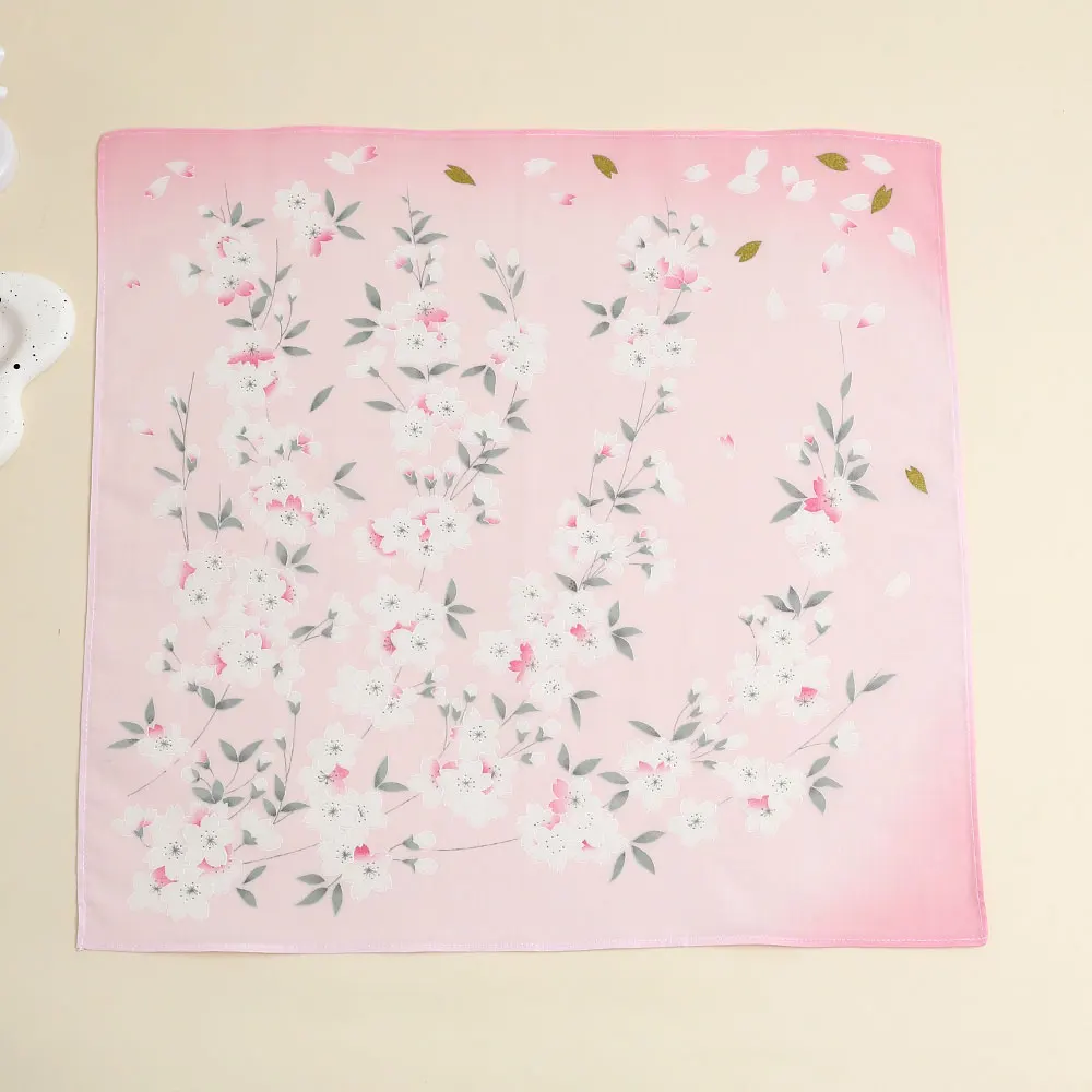 3 Pack of Pure Cotton Women's Handkerchiefs, Elegant Flower Handkerchiefs, Absorbent Sweat Towels, Wedding Bride and Mother Souvenirs, Decorative Towels
