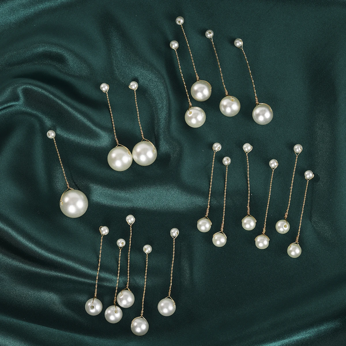 Fashion Pearl Hair Clip For Women Copper Wire Wrap Design Bridal Wedding Hairpin Simple Headpiece Hair Clip