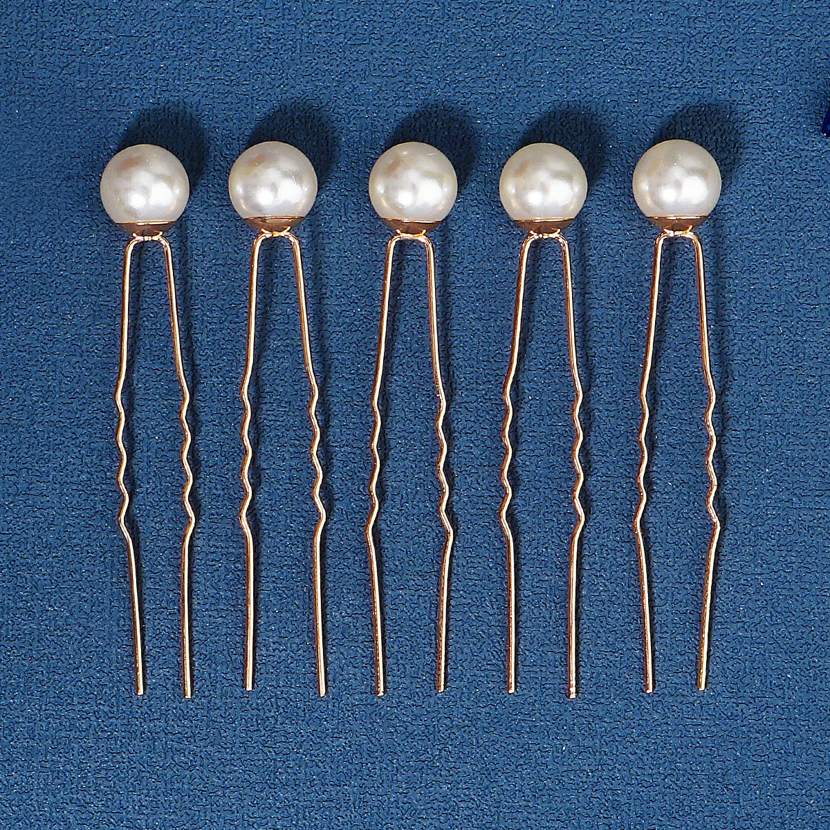 Fashion Pearl Hair Clip For Women Copper Wire Wrap Design Bridal Wedding Hairpin Simple Headpiece Hair Clip