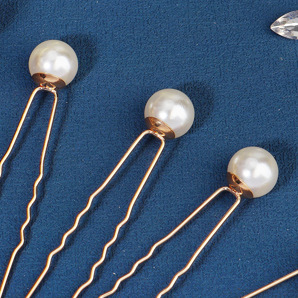 Fashion Pearl Hair Clip For Women Copper Wire Wrap Design Bridal Wedding Hairpin Simple Headpiece Hair Clip