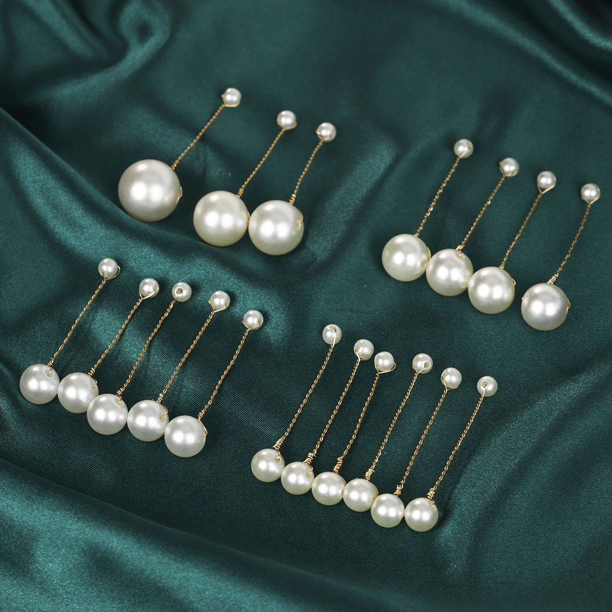 Fashion Pearl Hair Clip For Women Copper Wire Wrap Design Bridal Wedding Hairpin Simple Headpiece Hair Clip