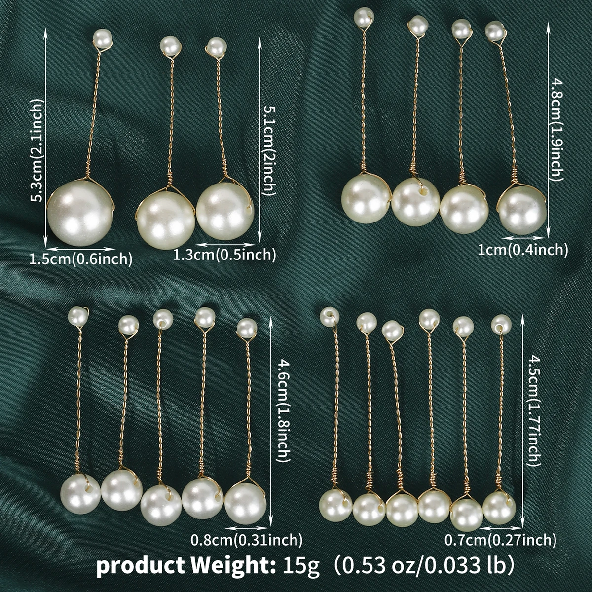 Fashion Pearl Hair Clip For Women Copper Wire Wrap Design Bridal Wedding Hairpin Simple Headpiece Hair Clip