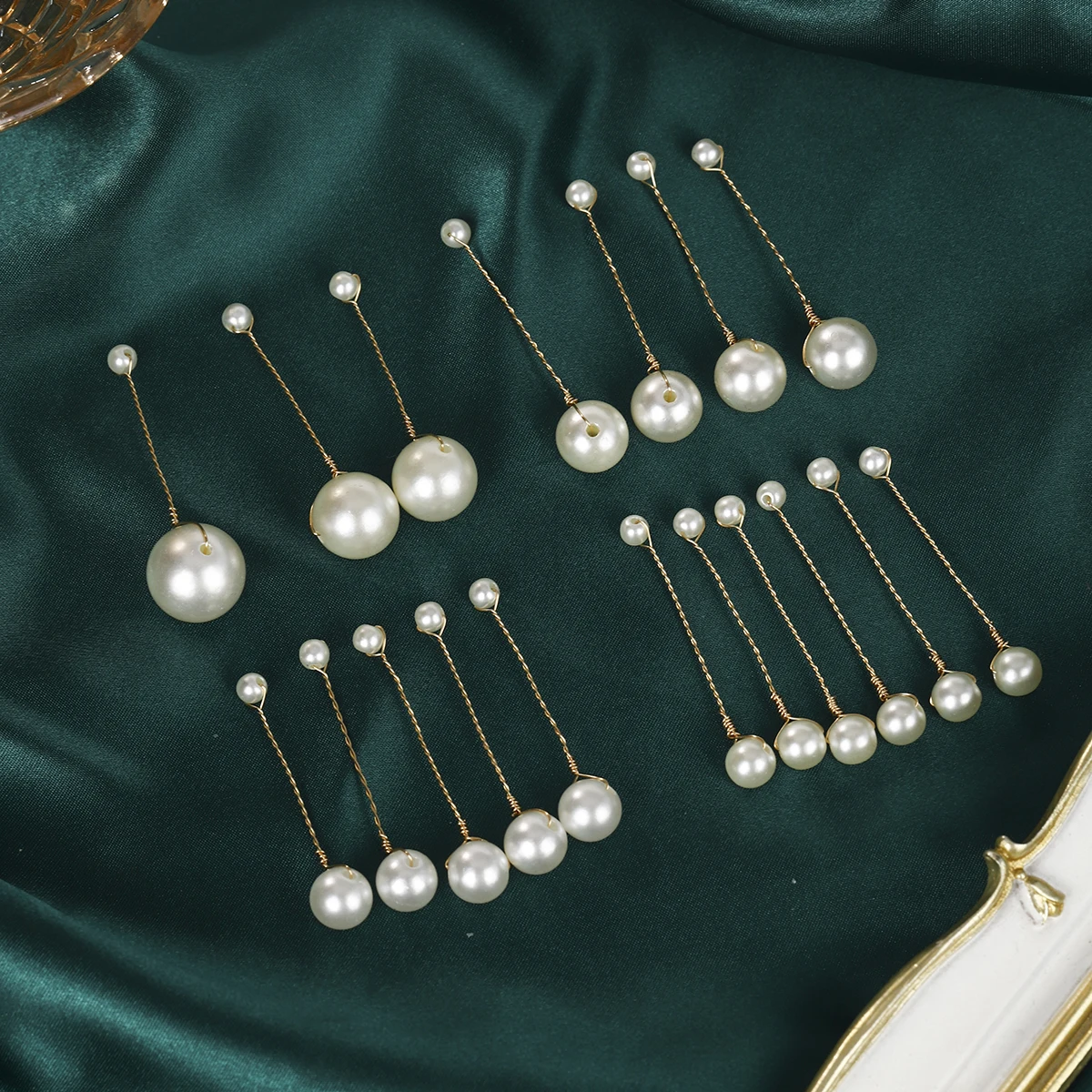 Fashion Pearl Hair Clip For Women Copper Wire Wrap Design Bridal Wedding Hairpin Simple Headpiece Hair Clip