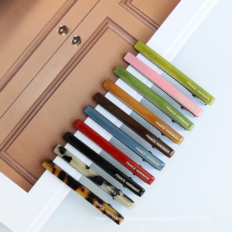 Korean black duck beak clip resin hair clip wine red word clip fringe clip side clipsimplicity 、 Simple woman homewear hot sale